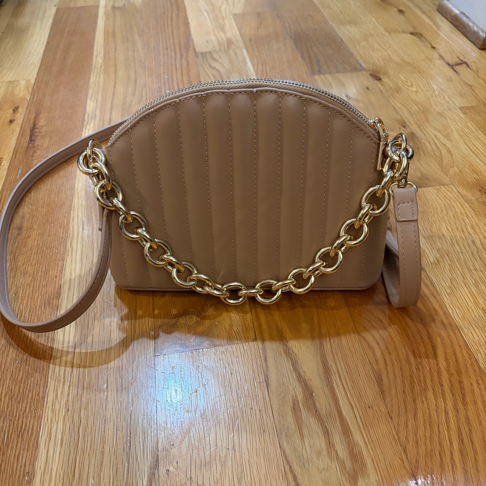 Madison West Crossbody/ Shoulder Bag with Chain Detail
